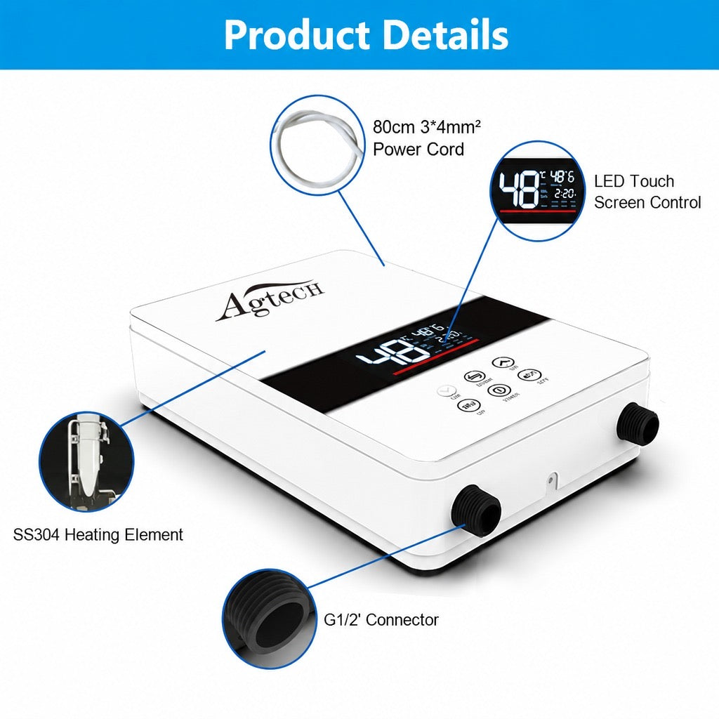 Chauffe eau instantané électrique sans réservoir SG02-60