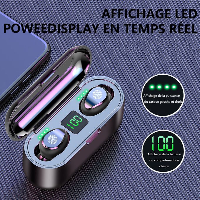 Ecouteurs Bluetooth Stéréo - Pioneer F9-Noir