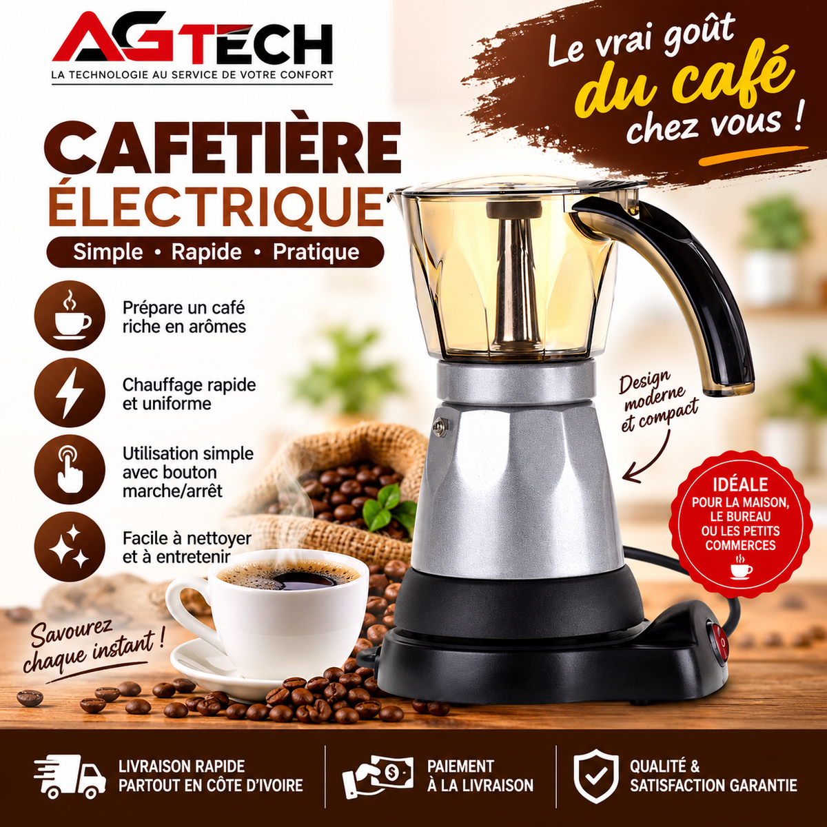 Cafetière Électrique Multifonction