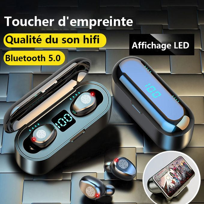 Ecouteurs Bluetooth Stéréo - Pioneer F9-Noir