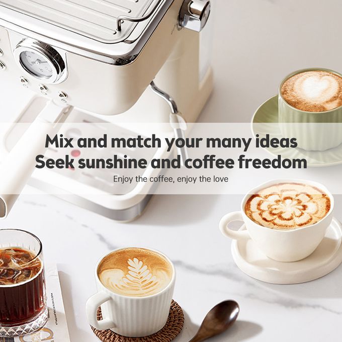 2 En 1 Machine à Café Expresso-1.5L-850W
