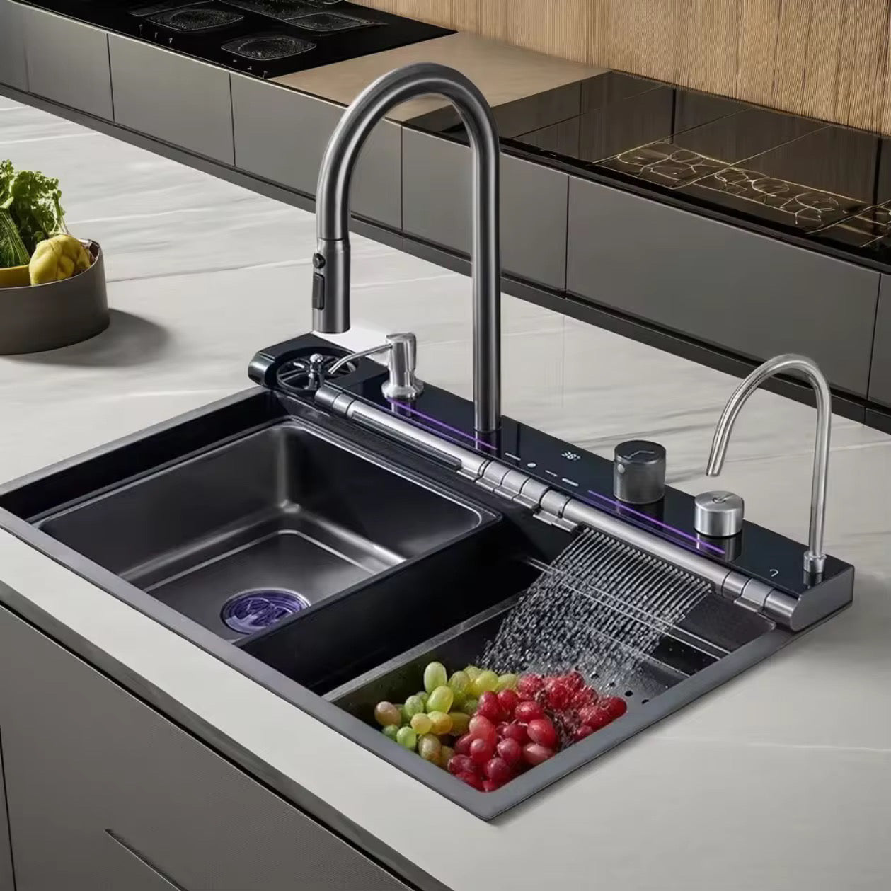 Évier de Cuisine 5 Fonctions – 75 x 46 cm