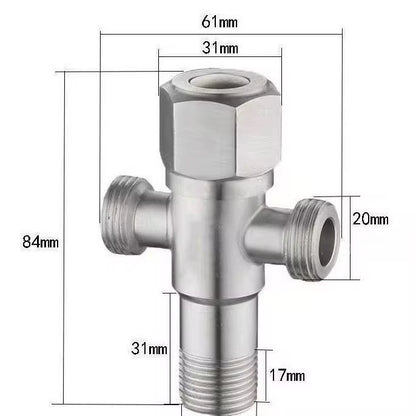 Robinet d’angle de contrôle en acier inoxydable 9012