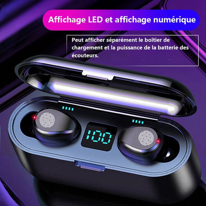 Ecouteurs Bluetooth Stéréo - Pioneer F9-Noir