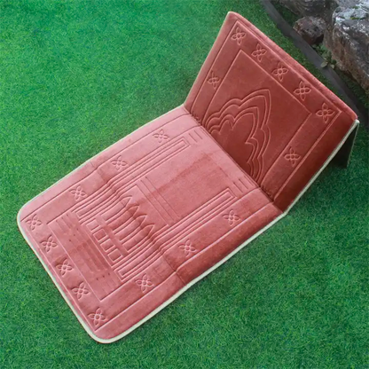 Tapis de prière pliable avec dossier