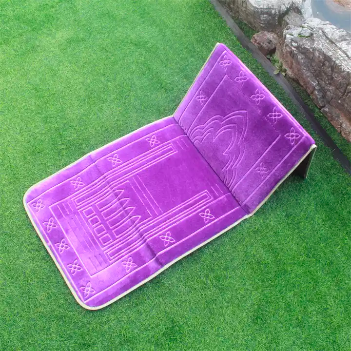 Tapis de Tapis de prière pliable avec dossier